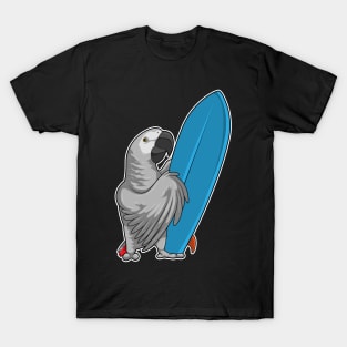 Parrot Surfer Surfboard T-Shirt